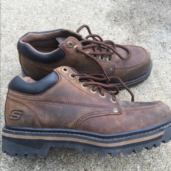 mens brown skechers shoes